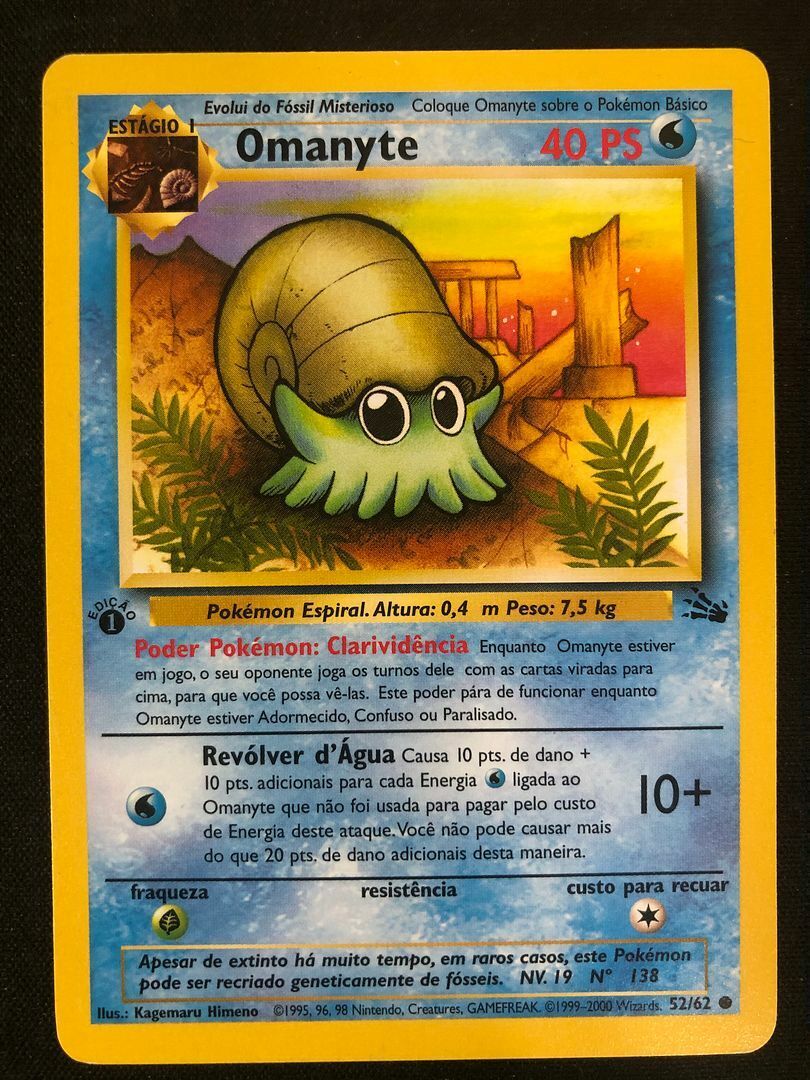 Carta Pokemon Energia De Agua, Comprar Novos & Usados