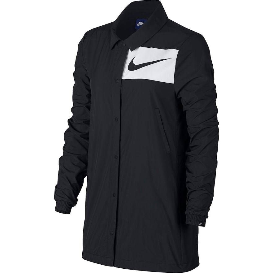 women's nike sportswear swoosh long windrunner jacket