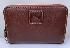 Dooney & Bourke Florentine Medium Zip Around Wallet 🌰🌰 Chestnut Color