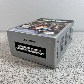 Where in Time is Carmen Sandiego? (Nintendo NES 1991) Konami - BOX ONLY