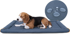 Oxford 36" Waterproof Dog Bed for Crates - Blue