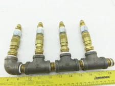 4 Way Air Hose Splitter Manifold 1/2" NPT Quick Disconnect Fittings