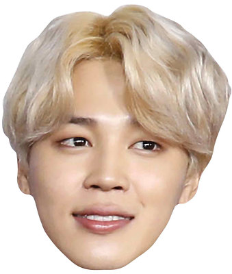Jimin from Bangtan Boys Single 2D Card Party Face Mask - Park Ji