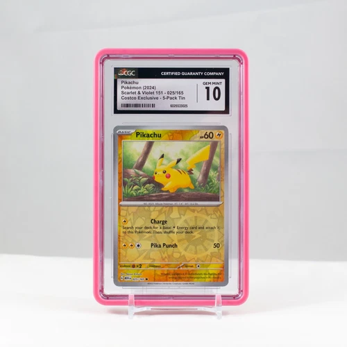 Pokemon Pikachu Reverse Holo #25 Scarlet & Violet 151 Costco - CGC 10 Gem Mint