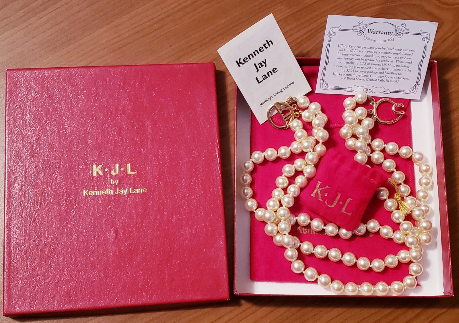 Kenneth Jay Lane Vtg KJL Most Famous Necklace Tri… - image 2