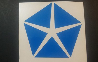 Chrysler Pentastar vinyl sticker/decal for Chrysler, Dodge, Valiant, Charger etc