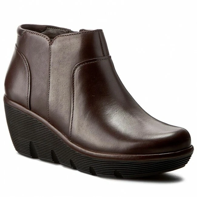 Clarks Ladies Chelsea Ankle Boot CLARENE SUN Taupe Leather UK 7 RRP 85