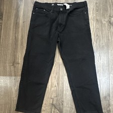 Sonoma Goods for Life Men's Straight Regular Jeans Dark Wash Black