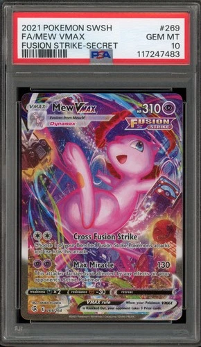 Pokemon Mew VMAX Fusion Strike Full Alt Art #269 PSA 10 Gem Mint