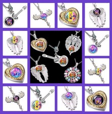KPOP Demon Hunter Huntr/x Christmas Guitar Wings Pendant Necklace Free Gift Bag