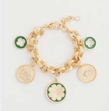 Spring Clover Charm Bracelet