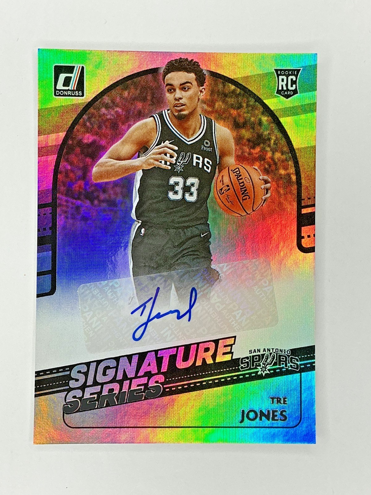 2020-21 Panini Donruss - Signature Series Tre Jones #SG-TJO (AU, RC)