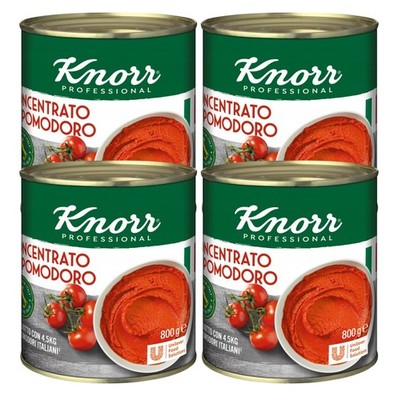 Knorr Tomatenmark 4x 800g - 28-30% zweifach konzentriert Professional