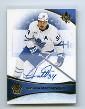 2022-23 Upper Deck Ultimate Collection Hockey Auston Matthews Auto #11 Leafs