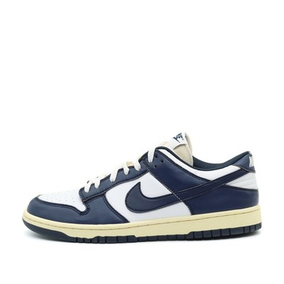 Nike Herren Dunk Low Retro Schuh Weiß/Marineblau Passform Sneaker EU 45