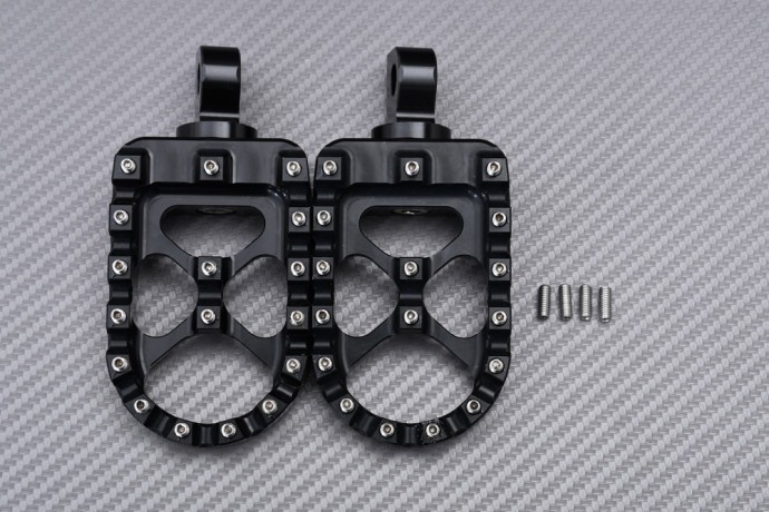 Repose-pieds arrière alu antidérapant pour Harley Davidson Softail Standard 1584 FXST