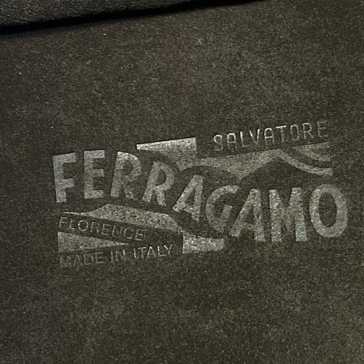 Salvatore Ferragamo Dark Navy Dark Brown Nylon Leather Tote Bag image 8