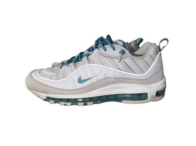 Air Max '98 White Teal Nebula Vast Grey 640744-109 Men's Size 10
