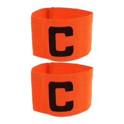  2 stücke Elastische Kapitän-Armbänder für Fußball-Teamleiter-Armbänder Sport