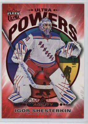 2025-26 Upper Deck Fleer Ultra Power Red 16/99 Igor Shesterkin #UP24of25 0nr3