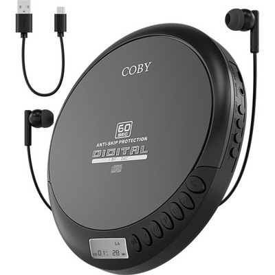 Portable CD Player with FM Radio Anti-Skip Protection Compact Travel Walkman