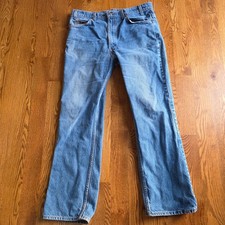Vintage Levis 517 Orange Tab Mens Bootcut Jeans W38 L32 Blue Denim 1990s