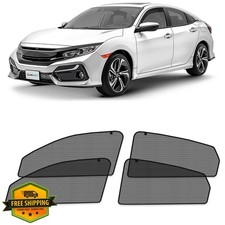 CLIM ART Magnetic Car Window Shades Honda Civic Sedan 16-21 Sun Blocker