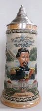 King Ludwig II beer stein, Neuschwanstein and other castles and buildings shown