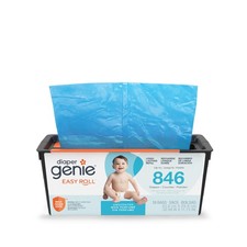 Diaper Genie Easy Roll Refill  18 Bags Per Refill  Holds Up to 846 Newborn