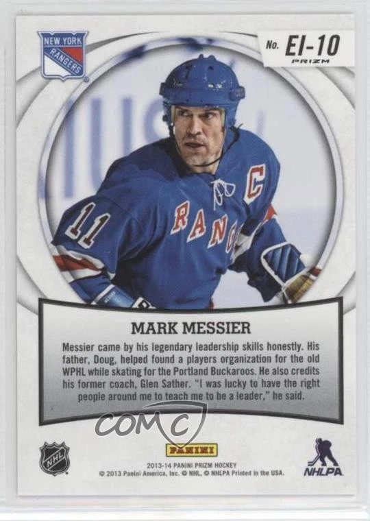 2013-14 Panini Prizm Endless Impressions Silver Prizm Mark Messier #EI-10 HOF - Image 2 of 2