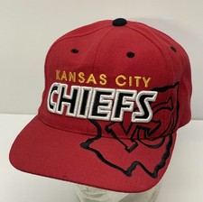 Kansas City Chiefs BIG Logo Wool Hat Cap RARE Vtg 90s Arrowhead Red KC Football