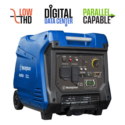 #ad Westinghouse Open Box 4500 Watt Gas Inverter Generator $644.00