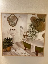Vintage Floral Wall Art Retro Flower Botanical Painting Farmhouse Wall Decor R
