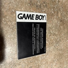 Consumer Information and Precautions Booklet Nintendo Gameboy Manual Only