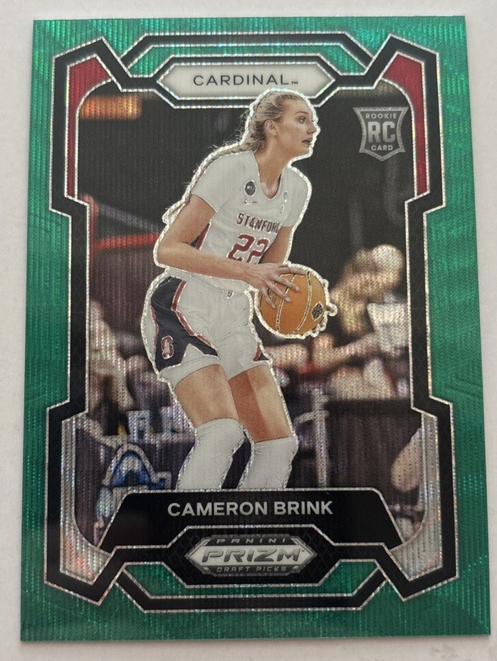 2024 Prizm Draft Picks - Cameron Brink - Green Wave Prizm RC #89