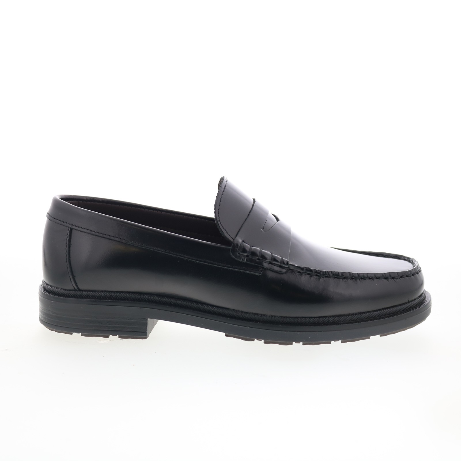 Bruno Magli Milo MB4MILA0 Mens Black Leather Loafers - Slip Ons Penny Shoes 20090₽