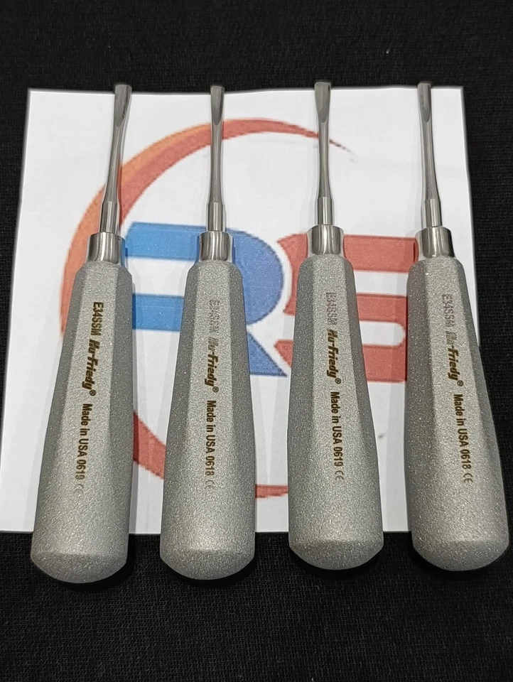 Lot Of 4 Dental Elevator Combo No 301 302 303 Apexo E301 E302 E303 HU FRIEDY - Image 3 of 4