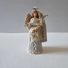 2019 Jim Shore WHITE WOODLAND NATIVITY ANGEL Hanging Ornament