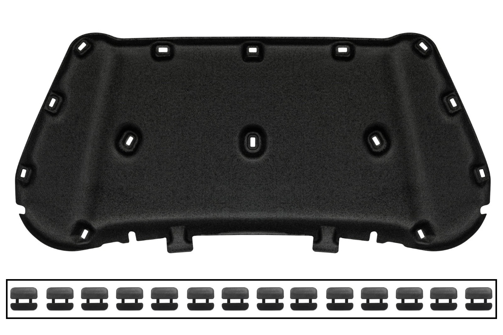 Insonorisant moteur pour Ford Escape 4 absorbant la chaleur en fibre noire