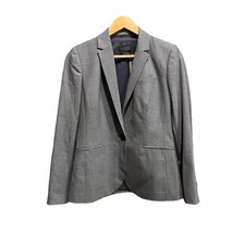 J. Crew 1035 Gray Bi-Stretch Wool Women's Career Blazer Jacket Size 4