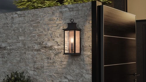 Abernathy 1-Light Outdoor Wall Mount in Old Bronze - Picture 7 of 7