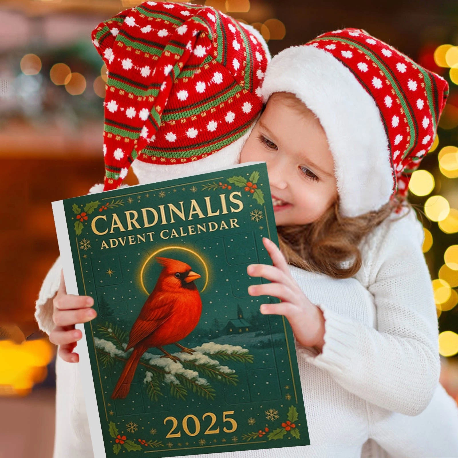 2025 Cardinalis Acrylic Advent Calendar 24 Days 2D Collectibles Decor