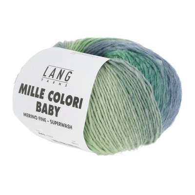 Wolle Kreativ! Lang Yarns - Mille Colori Baby Fb. 207 bunt grün blau 50 g