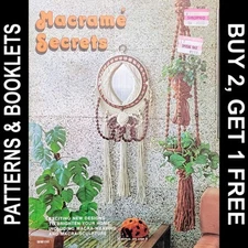 Vtg Leisure Time Pub Macrame Secrets Exciting New Designs to Brighten Your Home