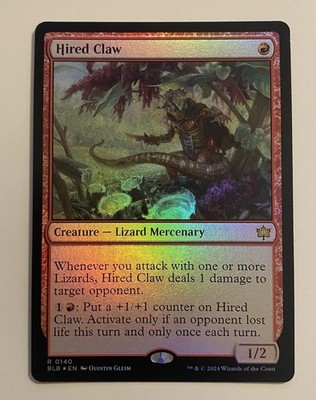 MTG Hired Claw #317 Rare FOIL Bloomburrow [BLB] NM