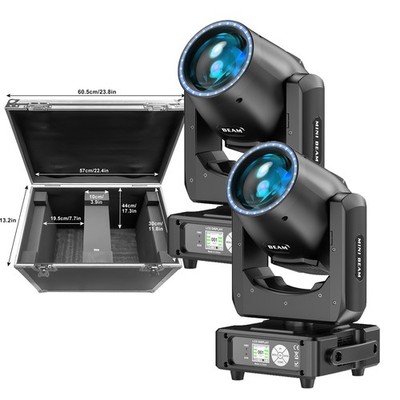 2X350W 7R Beam Zoom 48Prism Strobe Stage Lighting Moving Head Bar Light DMX+CASE