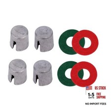 4pcs Car Battery Post Terminal Shims With Positive Negative Identification 4pcs Car Battery Post Terminal Shims With Positive Negative Identification