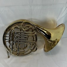 Accent French Horn in F Lacquered Brass with Case For Repair