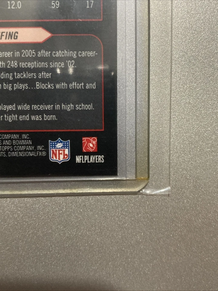 Bowman Chrome 2006 - Jeremy Shockey #171 - refractor rojo gigantes de Nueva York Foto 3 de 4