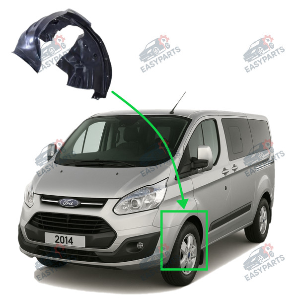 Radlauf StoßStange Vorne Links FüR Ford Transit-Tourneo Custom 13 - 18-image